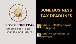 business tax due dates June