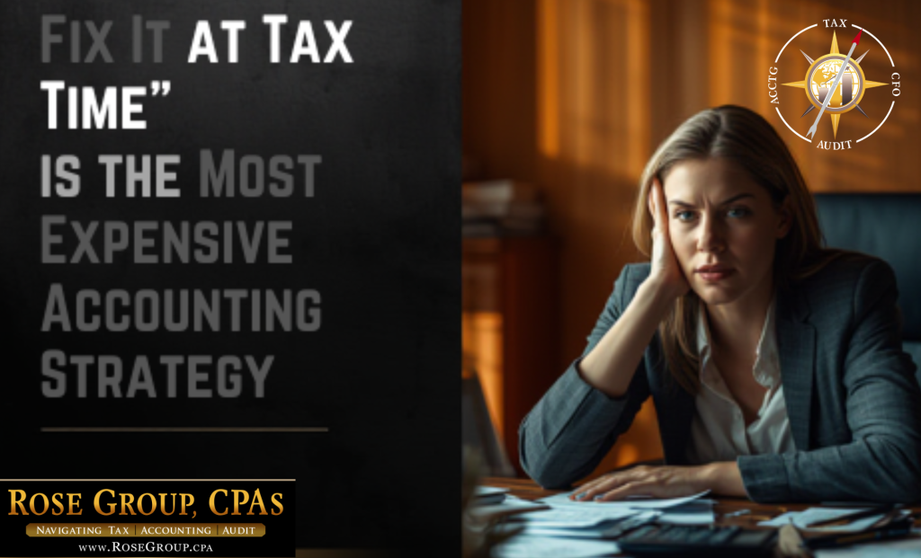 Why “We’ll Fix It at Tax Time” Is the Most Expensive Accounting Strategy | Rose Group CPAs
